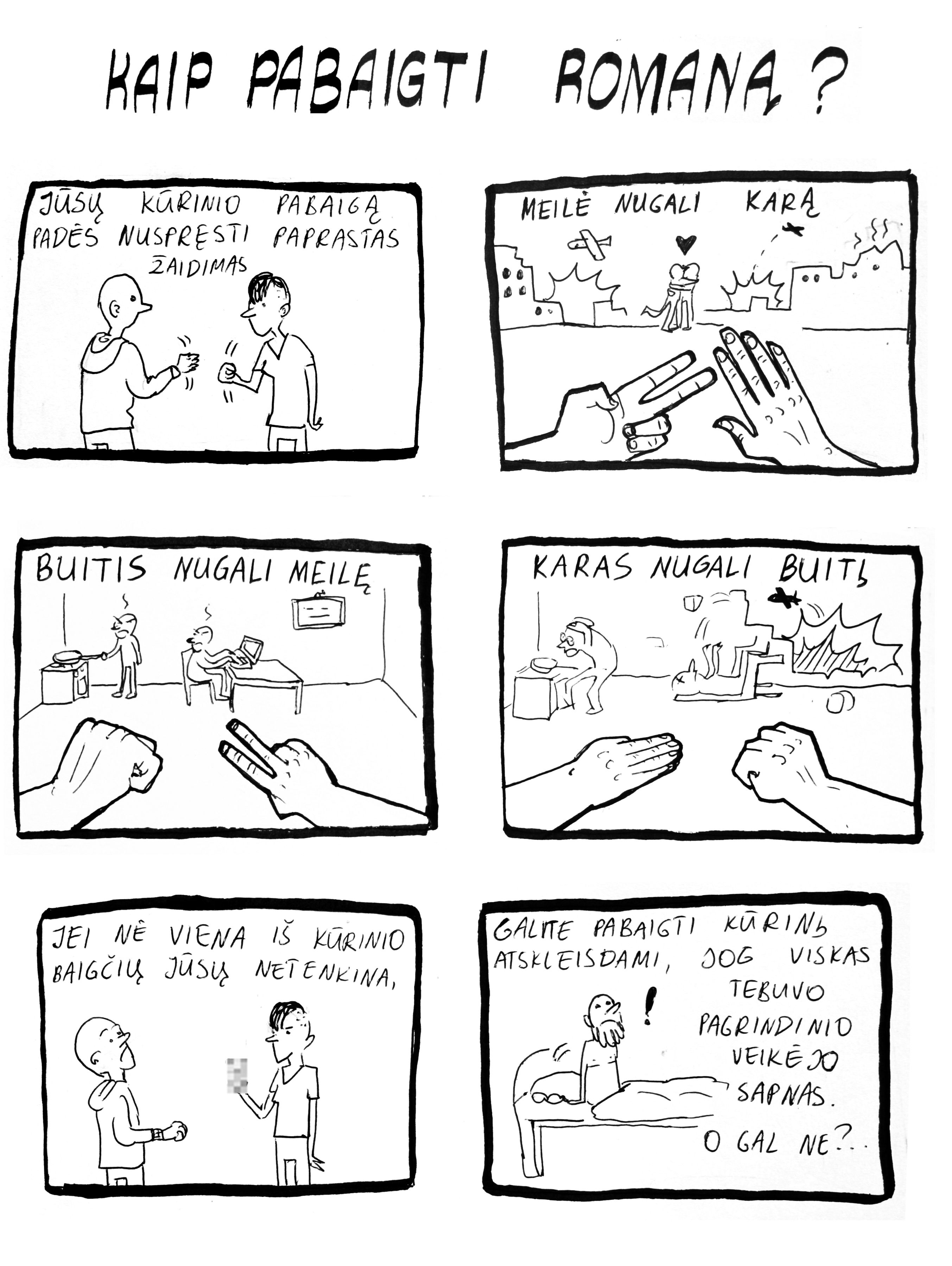 Miglės Anušauskaitės komiksas