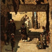 Telemaco Signorini. Zydu kvartalas Venecijoje. apie 1860_m