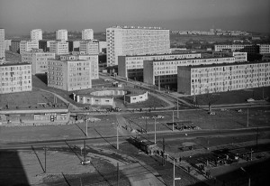 Krokuvos rajonas Nova Huta. 1969. Zbigniewo Staszyszyno nuotrauka