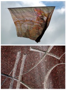 2015-ųjų rugsėjo 22-ąją Mariaus Abramavičiaus Vijūnėlio parko dangun kilstelėtas M. K. Čiurlionio paveikslas-aitvaras „Angelas (Angelo preliudas)“. Ir – skulptoriaus Vlado Vildžiūno sukurto, Leningrade išlieto bronzinio Čiurlionio paminklo, 1975-ųjų rugsėjo 22-ąją įkurdinto tuometiniame M. Melnikaitės skvere, monograma