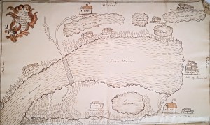 Nemenčinės klebonijos žemių prie Simoniškių palivarko planas. 1767
