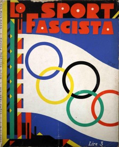 Žurnalo „Lo sport fascista“ viršelis. 1930. Fondazione Cirulli nuosavybė