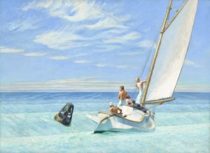 Edward Hopper. Jūros bangavimas. 1939