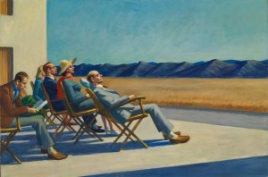 Edward Hopper. Žmonės saulėkaitoje. 1960