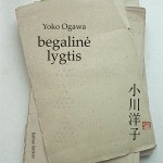 Yoko Ogawa. Begalinė lygtis. Romanas. Iš japonų k. vertė Gabija Enciūtė. V.: „Baltų lankų“ leidyba, 2020. 240 p.