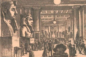 Britų muziejaus elektrinis apšvietimas. „Illustrated London News“. 1890