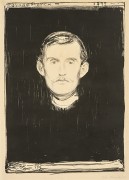 Edvard Munch. Autoportretas. 1895. Litografija